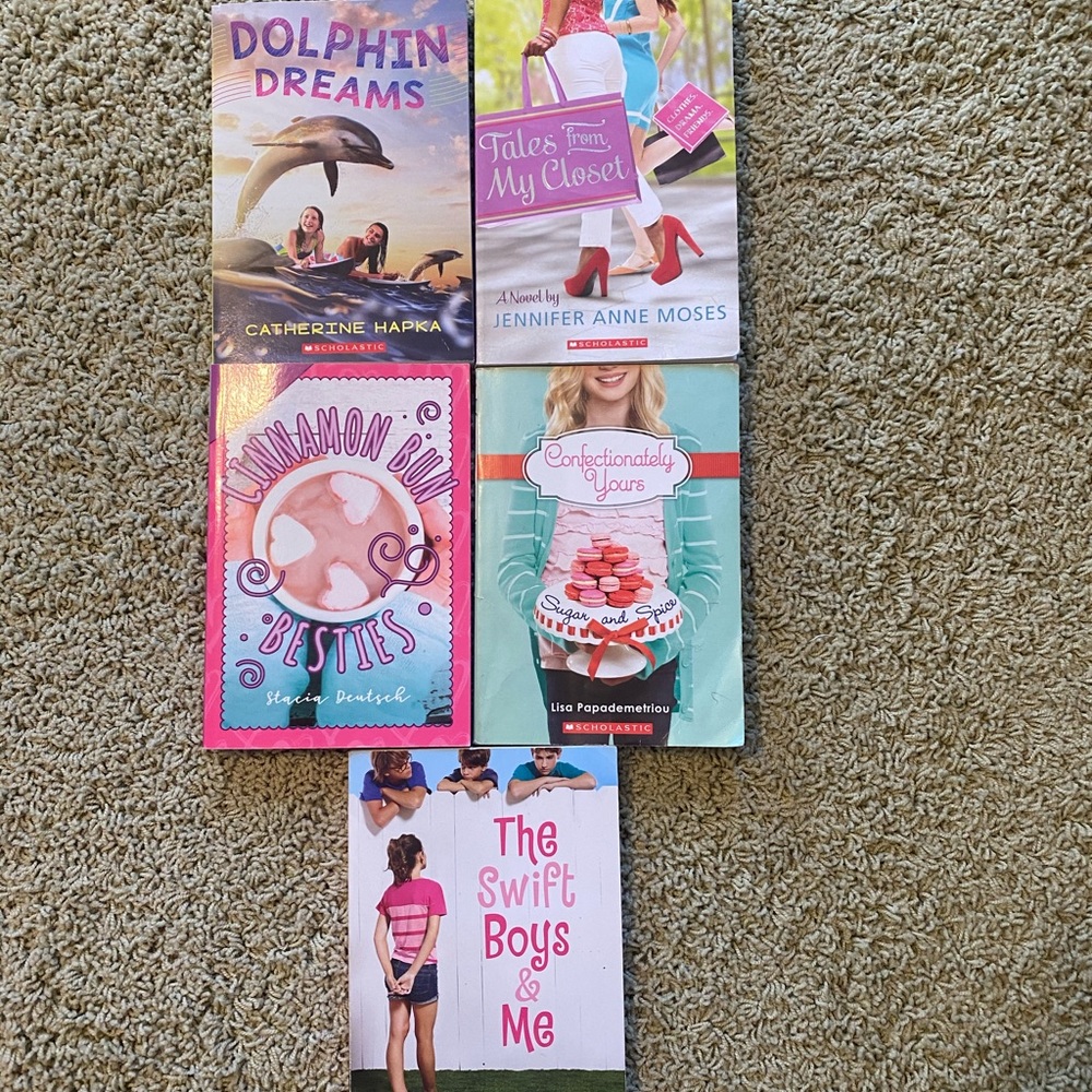 Preteen/teen girl 5 book bundle